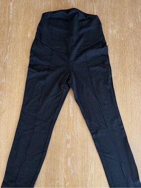 H&M Black High-Rise Seam-Front Leggings